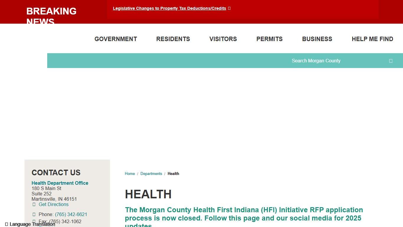 Health / Morgan County, Indiana