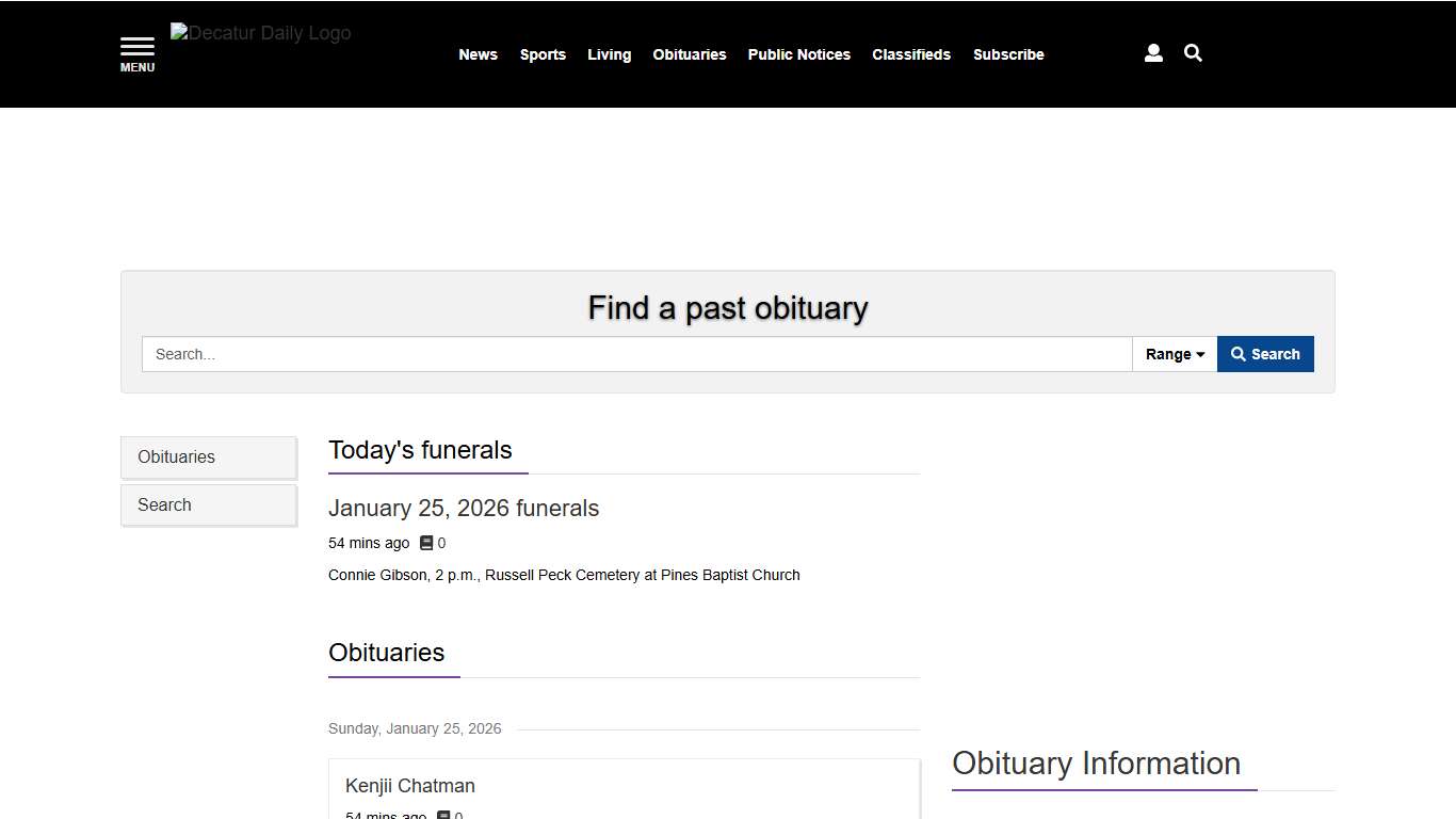 Obituaries decaturdaily.com